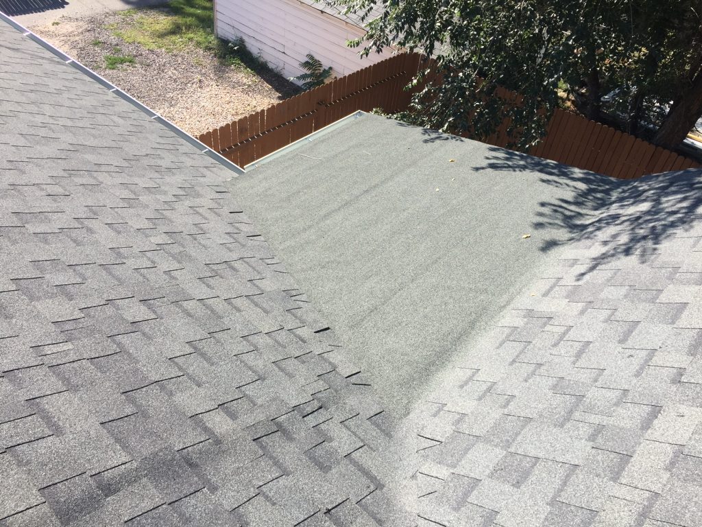 New House Roof Oakridge Estate Gray Shingles and SBS Rolled Roofing ...