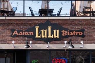 recent new commercial roofing project for LuLu Asian Bistro