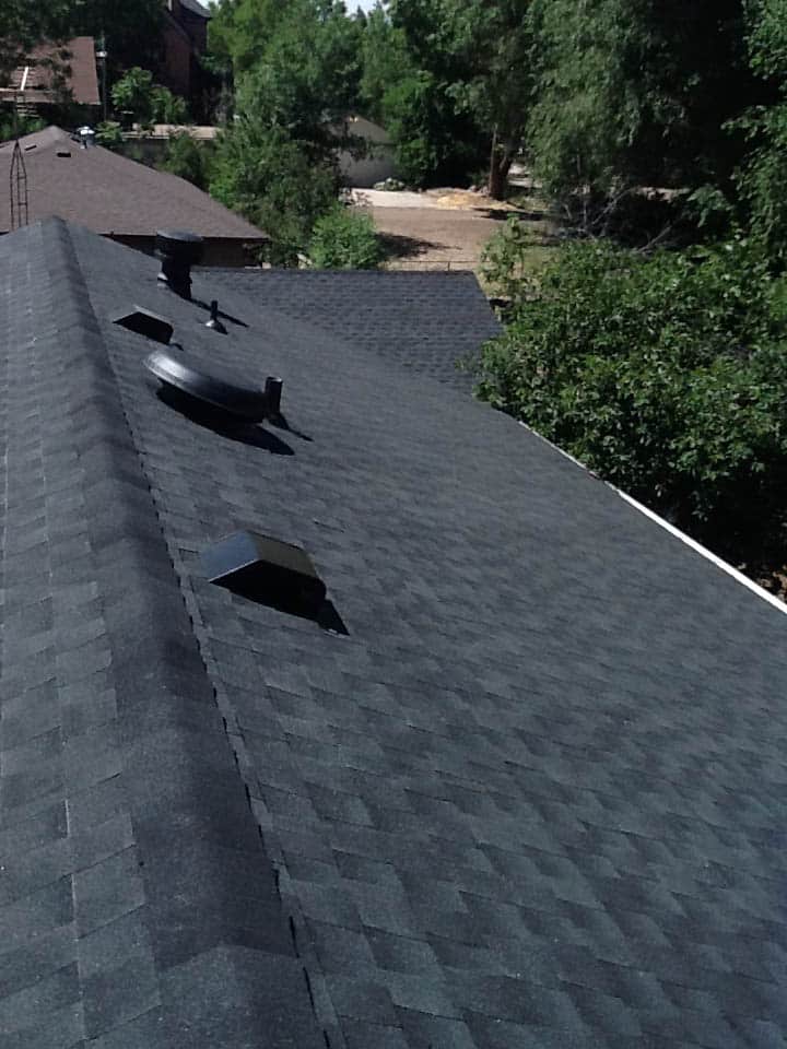new asphalt shingle roof on house in Fort Collins