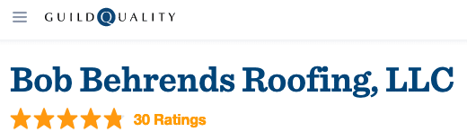 5-star reviews of Bob Behrends Roofing on Guild Quality