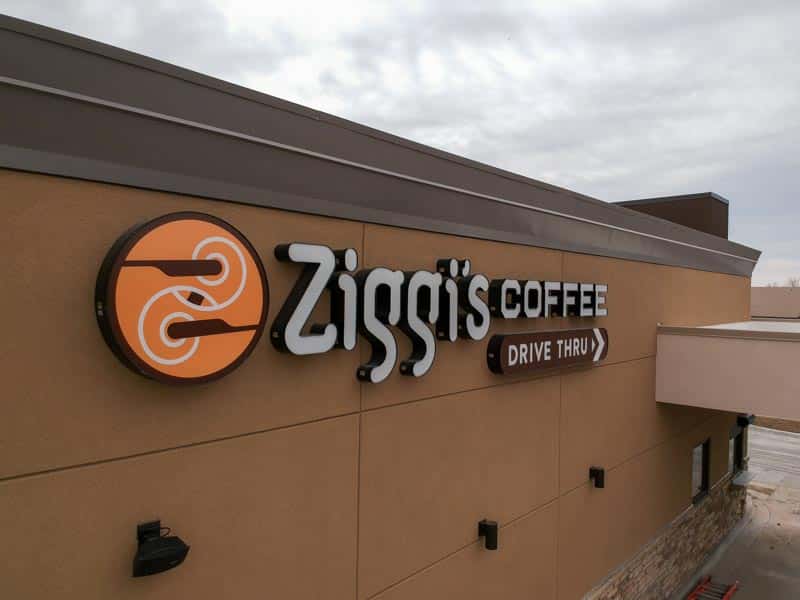 sign of Ziggi's Coffee