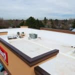 aerial view of flat roof of Circle K