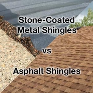 a comparison between stone-coated metal shingles and asphalt shingles