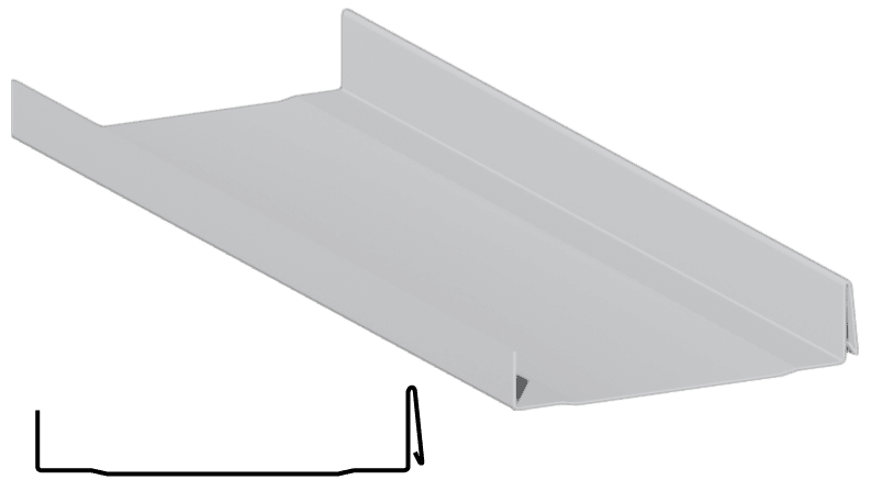 SS450 snaplock metal roofing panel profile